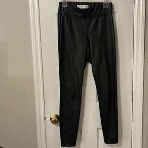 High Waisted Faux Leather Leggings